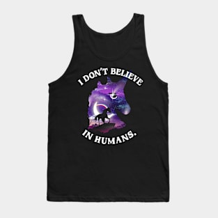 Unicorn Don't Believe in Humans Tank Top